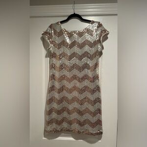 Sequin Chevron Dress White House Black Market